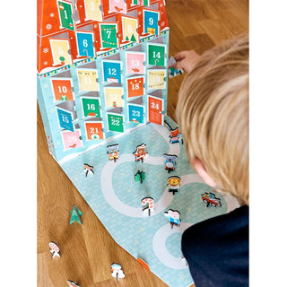 Childrens Christmas Advent Calendar House | Kids 3D Pop - Up Playset with Figures