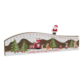 Children's Winter Wonderland Wooden Christmas Advent Calendar Block - 38cm