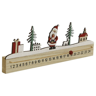 Christmas Advent Calendar Ruler Block Reusable, 39.5cm 24-Day Countdown