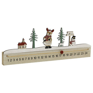 Christmas Advent Calendar Ruler Block Reusable, 39.5cm 24-Day Countdown