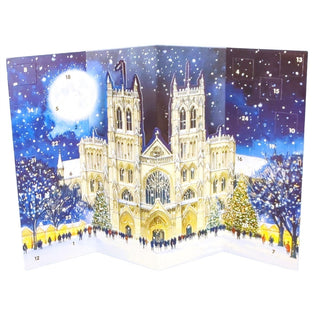 Christmas Carol Service Advent Calendar, 3D York Minster Gold Foil Design