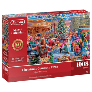 Christmas Comes to Town Jigsaw Christmas Advent Calendar, 1008 Pieces