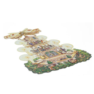 Christmas Pyramid Advent Calendar | Nutcrackers, Santa & Woodland Scenes 56x38cm