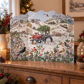 Christmas Tractor Large 3D Advent Calendar, 45.5cm 24 Door Countdown