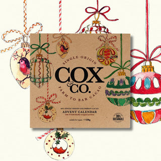Cox & Co. 60% Single - Origin Dark Chocolate Christmas Advent Calendar for Adults