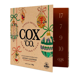 Cox & Co. 60% Single - Origin Dark Chocolate Christmas Advent Calendar for Adults