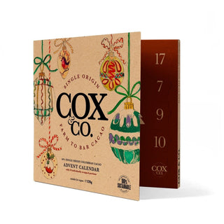 Cox & Co. 60% Single - Origin Dark Chocolate Christmas Advent Calendar for Adults