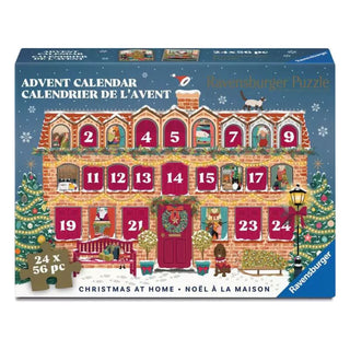 Ravensburger Puzzle Advent Calendar Christmas at Home, 24 Mini Puzzles