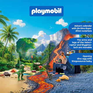 Playmobil Dinosaur Advent Calendar, Dino Expedition Christmas Countdown
