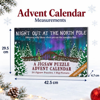 Night Out at the North Pole Jigsaw Puzzle Advent Calendar, 24 Festive Puzzles