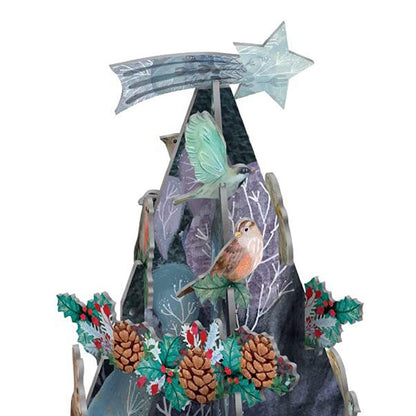 Silver Stag Reindeer 3D Pop & Slot Freestanding Christmas Advent Calendar