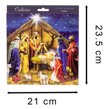 Traditional Christmas Advent Calendar Nativity Scene | Picture Advent Calendar