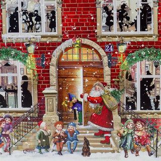 Deluxe Red Christmas House with 24 Pop - Up Scenes Extra Large 3D Advent Calendar