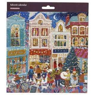 A Happy Holiday Traditional Picture Christmas Advent Calendar, 21.3cm Town Scene