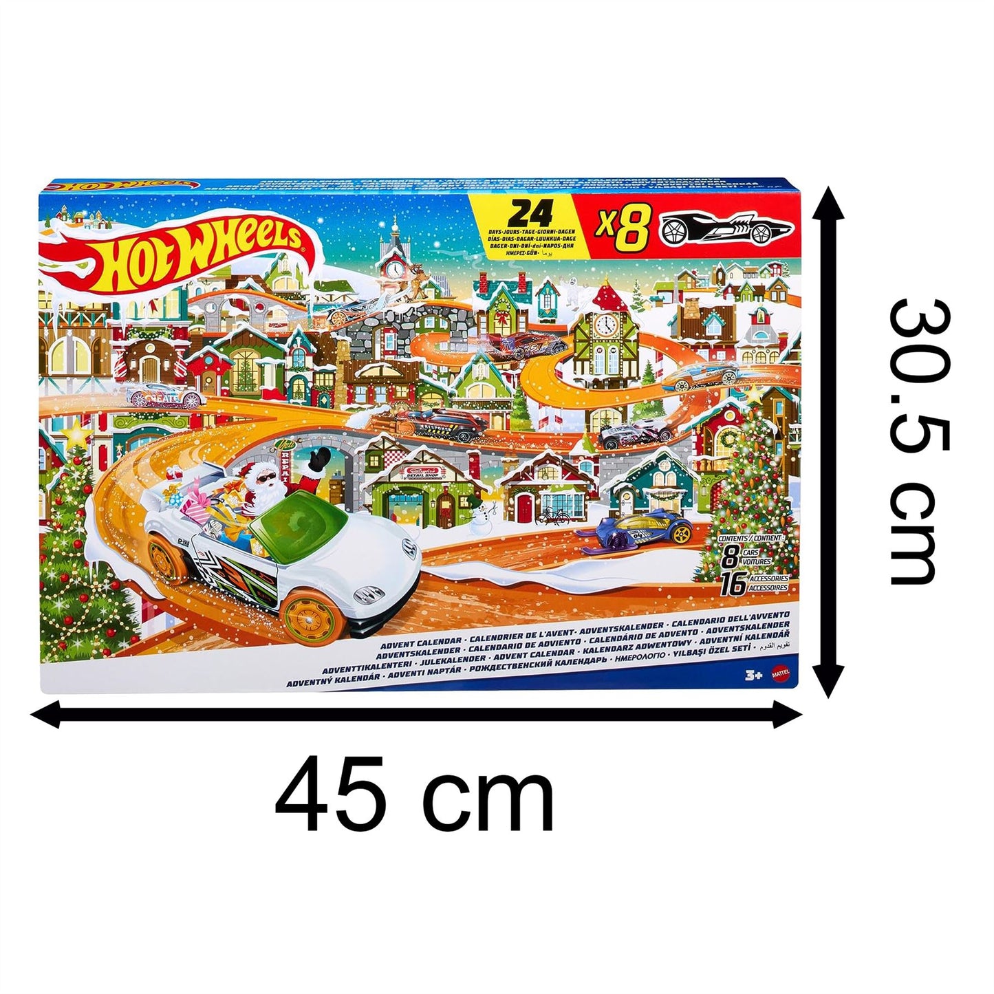 Hot Wheels Christmas Advent Calendar 2023 | Childrens Toy Car Advent Calendar