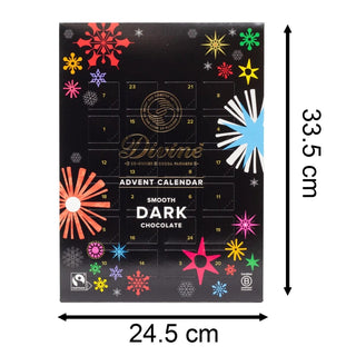 Divine Fairtrade 70% Cocoa Dark Chocolate Adult Christmas Advent Calendar 85g