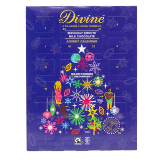 Divine Milk Chocolate Advent Calendar | Fair Trade Christmas Advent Calendar - 85g