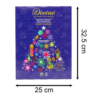 Divine Milk Chocolate Advent Calendar | Fair Trade Christmas Advent Calendar - 85g