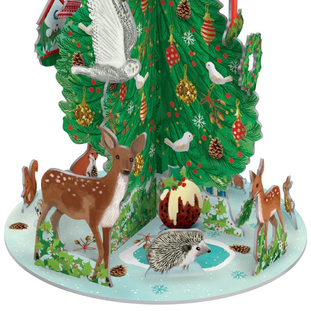 Heart Of The Forest 3D Pop & Slot Free Standing Christmas Tree Advent Calendar