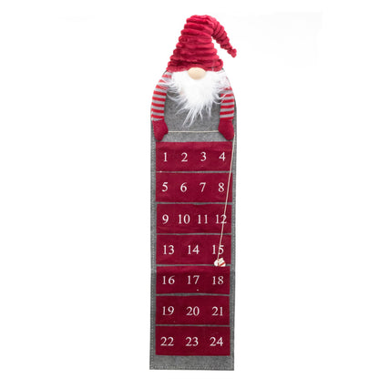 LED Gonk Christmas Advent Calendar | Reusable Fabric 24 Pocket Advent Calendar