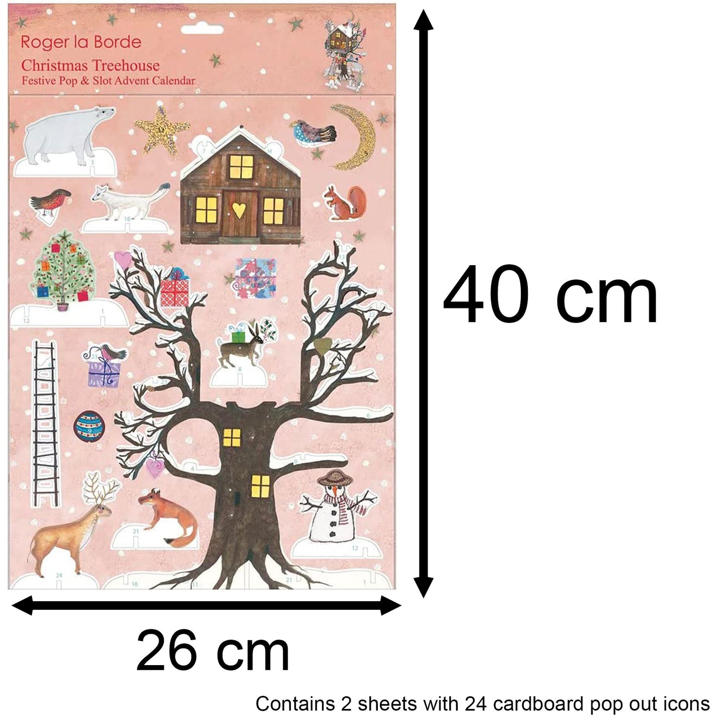 Christmas Treehouse 3D Pop & Slot Freestanding Christmas Tree Advent Calendar