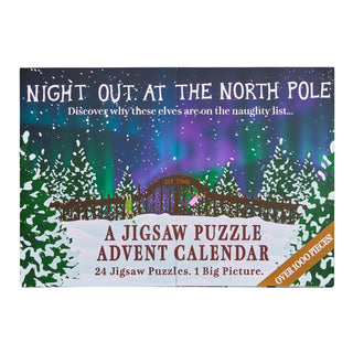 Night Out at the North Pole Jigsaw Puzzle Advent Calendar, 24 Festive Puzzles