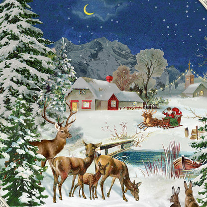 Winter Wildlife Lantern Christmas Advent Calendar | Traditional Advent Calendar