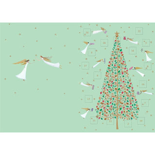 Angel Trees Christmas Advent Calendar Greetings Card, Christmas Tree 17cm