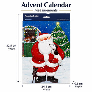 Father Christmas Traditional Picture Advent Calendar, Raymond Briggs 24 Doors