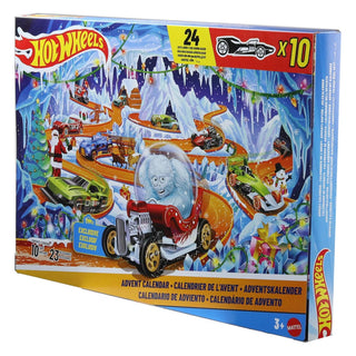 Hot Wheels Mini Cars & Accessories Toy Advent Calendar 2026, 10 Cars Playset