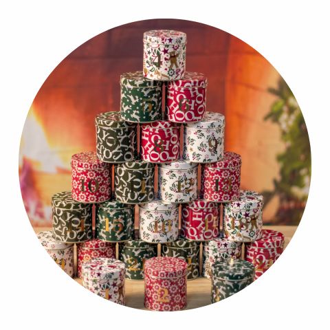 Emma Bridgewater - Christmas Joy Advent Tin Calendar | Christmas Advent Calendar