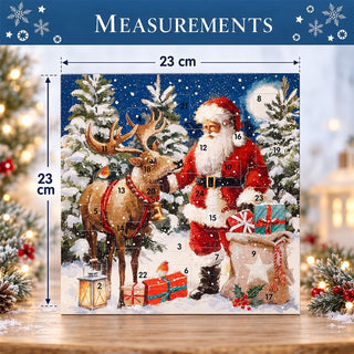 Getting Ready for Christmas Advent Calendar, 23cm Father Christmas Design