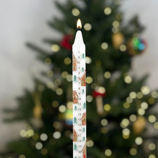 Gingerbread House Advent Candle | Numbered Christmas Countdown Candle 23cm