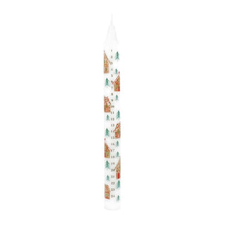 Gingerbread House Advent Candle | Numbered Christmas Countdown Candle 23cm
