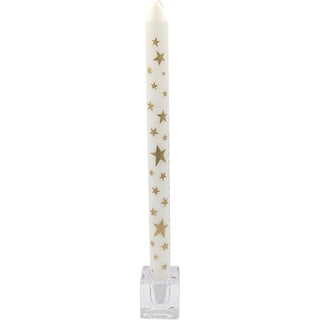 Gold Star Advent Dinner Candle | Numbered Christmas Calendar Candle - 29cm