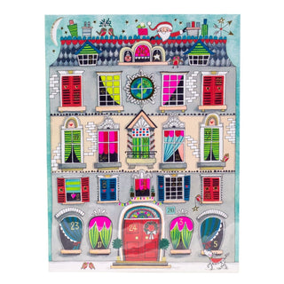 Grand Townhouse Christmas Advent Calendar | Traditional Picture Calendar - 33cm