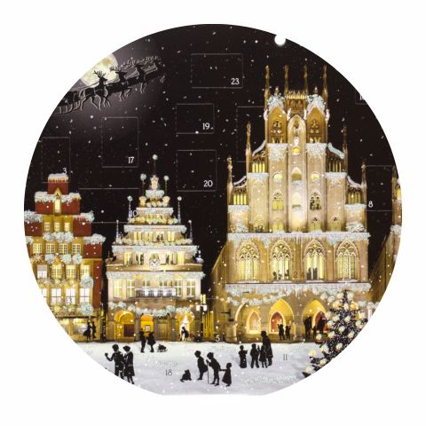 Christmas Advent Calendar Wintry City | Traditional Picture Advent Calendar