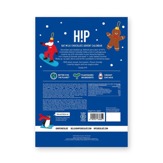 H!P Vegan Oat Milk Chocolate Christmas Advent Calendar, Two Flavours