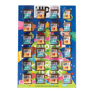 H!P Vegan Oat Milk Chocolate Christmas Advent Calendar, Two Flavours