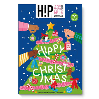H!P Vegan Oat Milk Chocolate Christmas Advent Calendar, Two Flavours
