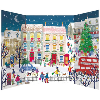 Joys of the Season 3D Christmas Advent Calendar, Freestanding 24 Door Calendar