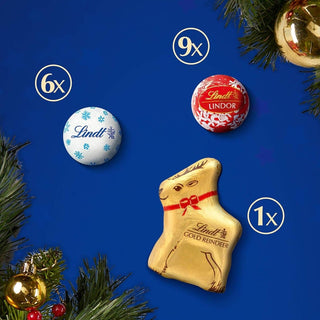 Lindt Advent Calendar with 24 Milk Chocolate Treats | Chocolate Advent Calendar