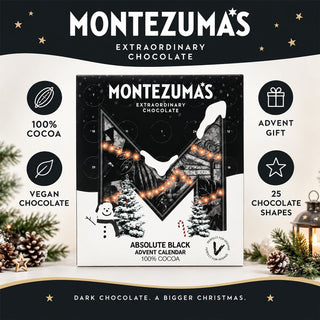 Montezuma Absolute Black Chocolate Christmas Advent Calendar, Dark Chocolate