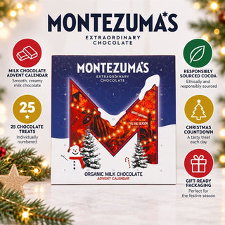 Montezuma Milk Chocolate Christmas Advent Calendar, Responsibly Sourced Cocoa