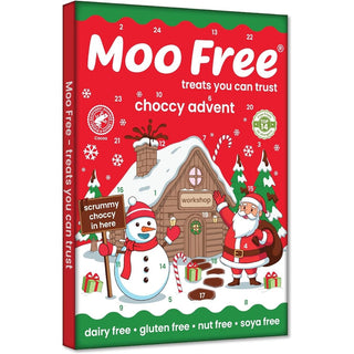 Moo Free Children's Dairy-Free Milk Chocolate Advent Calendar | Vegan & Gluten-Free 70g