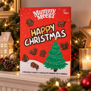 Mummy Meegz Vegan Chocolate Christmas Advent Calendar, Festive Shapes