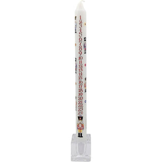 Nutcracker Soldier Advent Dinner Candle | Christmas Calendar Candle - 29cm