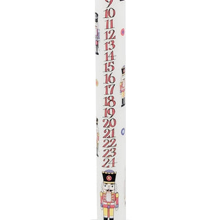 Nutcracker Soldier Advent Dinner Candle | Christmas Calendar Candle - 29cm