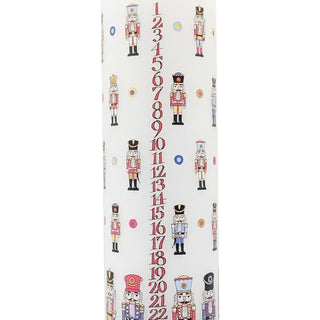 Nutcracker Soldier Christmas Advent Candle | Christmas Pillar Candle - 20cm