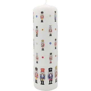 Nutcracker Soldier Christmas Advent Candle | Christmas Pillar Candle - 20cm